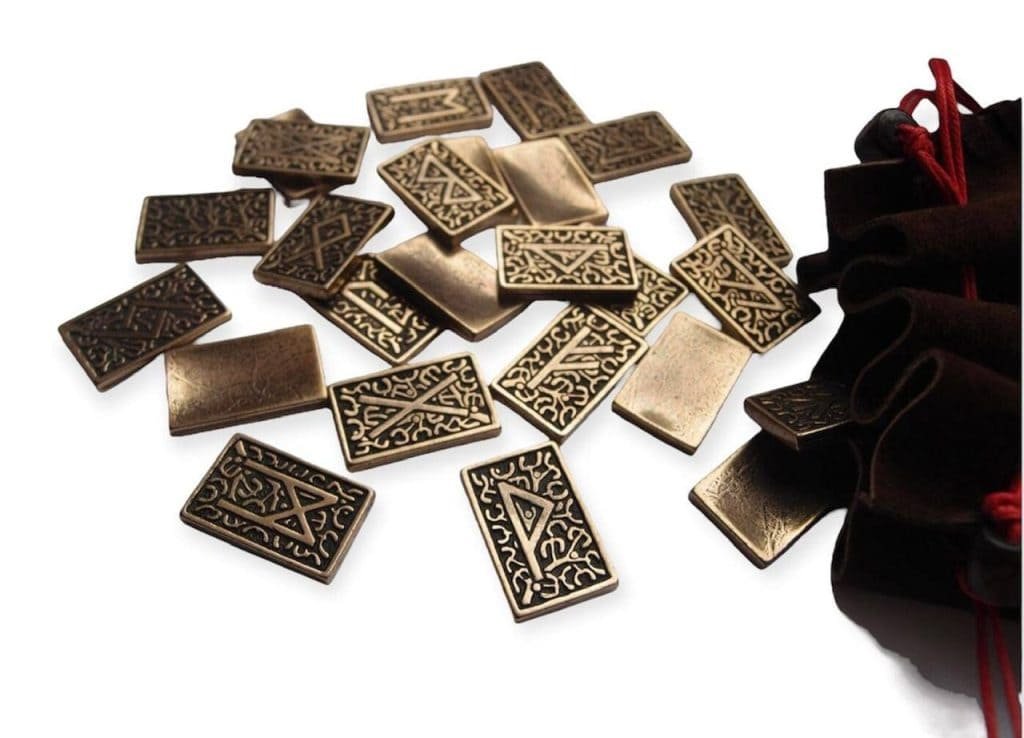 Bronze Elder Futhark Runes Set