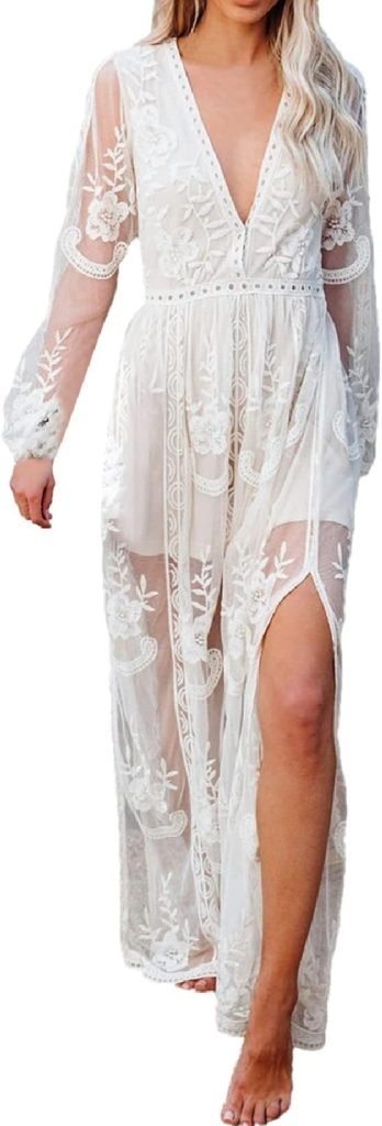White Lace Witchy Dress