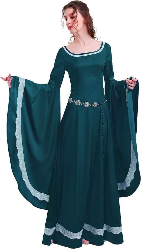 Blue Renaissance Witchy Dress